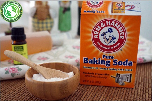 tẩy vết mực bằng baking soda