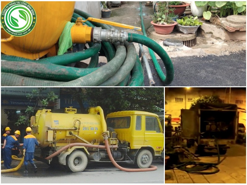 Thi công hút hầm cầu