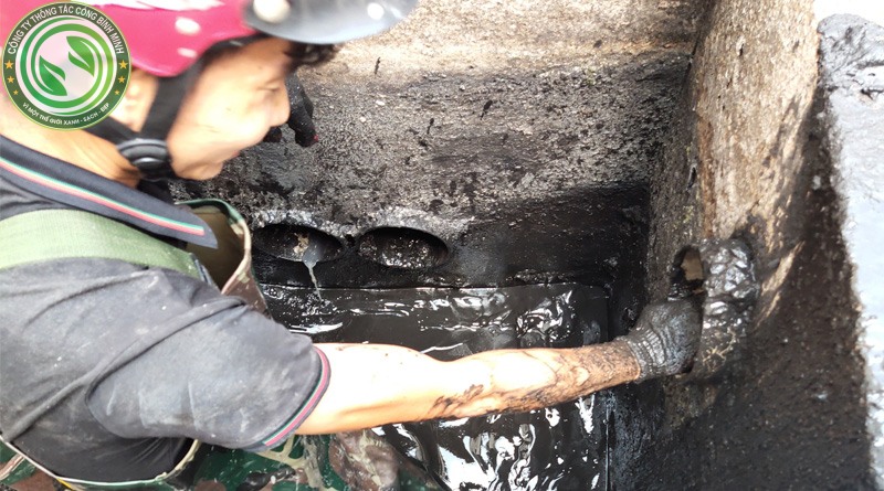 Nạo vét cống huyện Bình chánh